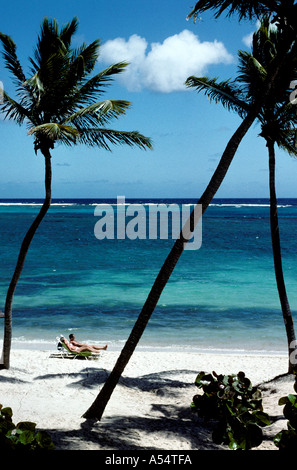 St James Club Beach Antigua Stock Photo