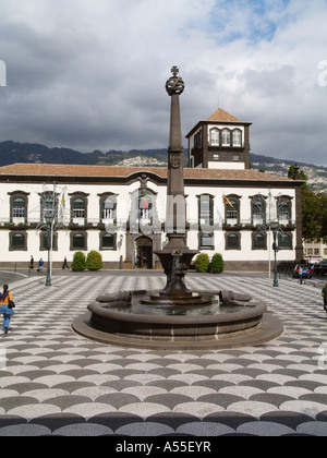 Funchal, city hall, main square Stock Photo