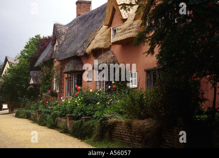 Thatched Cottage Kersey East Suffolk England UK United Kingdom Stock Photo