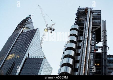 Lloyds Insurance building in City of London financial district of London England UK Stock Photo