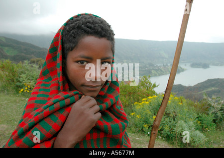 Painet iy7706 ethiopia wenchi lake extinct volcanic crater ambo photo 2004 country developing nation less economically Stock Photo