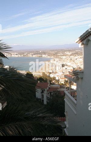 view, across, the, bay, of, roses, in spain, Stock Photo