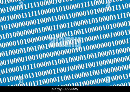 Numerical series, tilt view Stock Photo