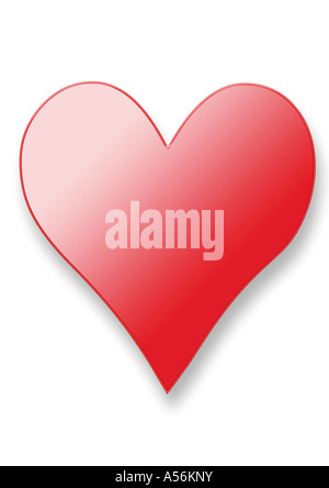 Heart card symbol, playing cards symbol, Blue symbol Stock Photo - Alamy