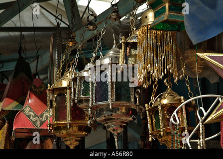 Lanterns for sale, Kairouan, Tunisia Stock Photo