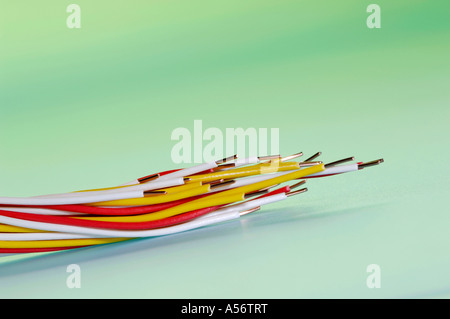 Electrical wires, close-up Stock Photo
