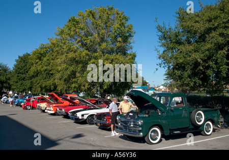 Vintage Cars, Kissimmee Old Town, Kissimmee, Orlando, Florida, USA Stock Photo