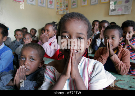 Painet jb1183 ethiopia orphans kidane mehret childrens home addis ababa africa child kid children kids education schools Stock Photo