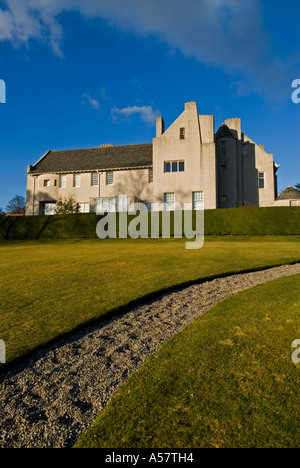 Hill House in Helensburgh UK designed by Charles Rennie Mackintosh in Art Nouveau style Stock Photo