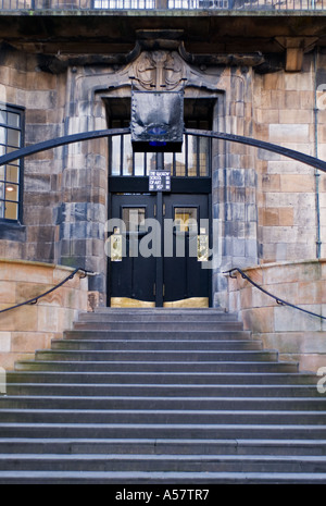 Entrance to famous Glasgow School of Art designed by Charles Rennie Mackintosh Glasgow UK Stock Photo