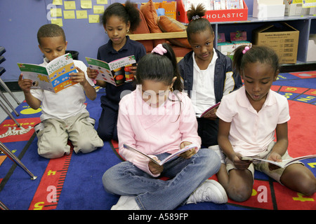 Miami Florida,Liberty City,Lenora Smith Elementary School,campus,public education,low income,poverty,neighborhood,residential Black student students p Stock Photo