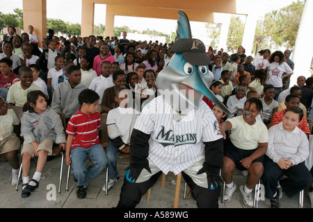 Miami Florida,Liberty City,Lenora Smith Elementary School,campus,public education,low income,poverty,neighborhood,residential Black student students F Stock Photo