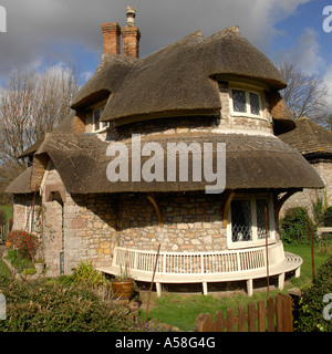 Thatched cottage, Blaise Hamlet, Bristol, England Stock Photo