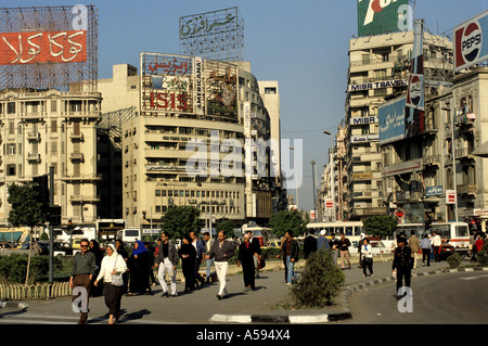 Asyut Egypt Egyptian Market town city Nile Desert Stock Photo