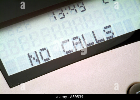 A caller display unit showing no calls Stock Photo - Alamy