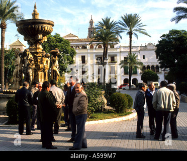 Jerez old man men Spain Spanish Andalusia Stock Photo - Alamy