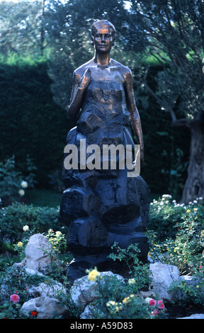 Bronze statue of Princess Grace of Monaco Stock Photo