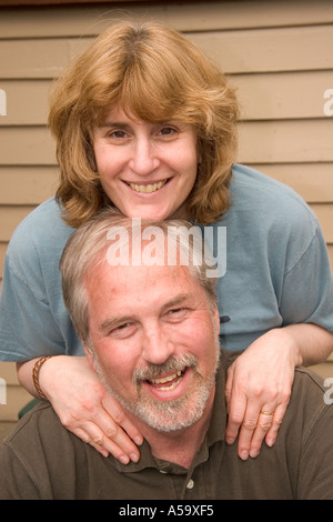 Middle aged couple portrait Stock Photo