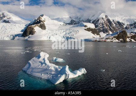 Paradise Bay on the Antarctic Peninsula in Antarctica Stock Photo