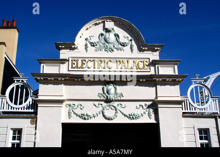 The restored facade of the Electric Palace cinema in Harwich Essex UK Stock Photo