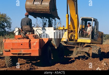 Diamond mining in South Africa Stock Photo