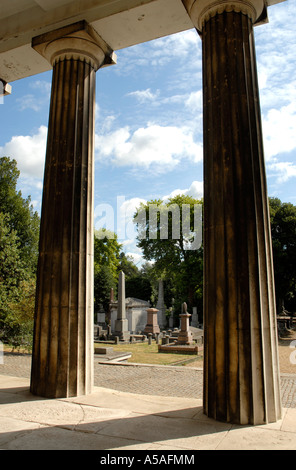 The Anglican Chapel and Catacombs at Kensal Green Cemetery London Stock Photo