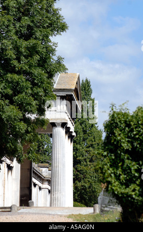 The Anglican Chapel and Catacombs at Kensal Green Cemetery London Stock Photo