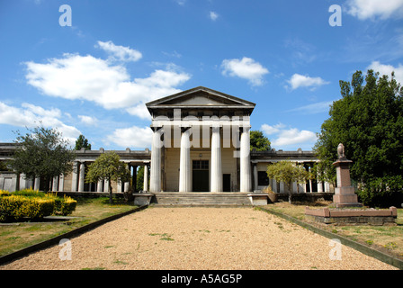 The Anglican Chapel and Catacombs at Kensal Green Cemetery London Stock Photo