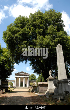 The Anglican Chapel and Catacombs at Kensal Green Cemetery London Stock Photo