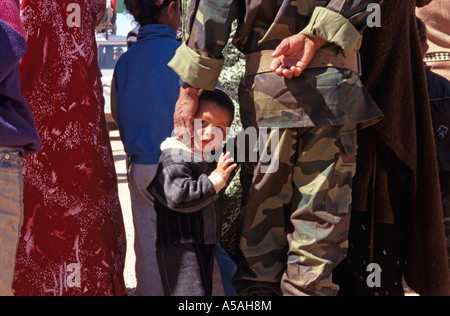 A Sahrawi refugee boy in Tindouf Western Algeria Stock Photo