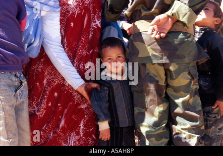 A Sahrawi refugee boy in Tindouf Western Algeria Stock Photo