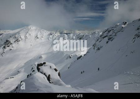 Back country in the Mount Olympus Ski Area Mount Olympus Canterbury New Zealand Stock Photo