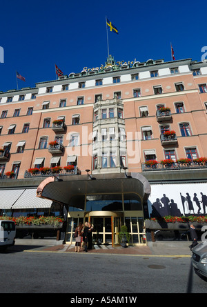 Grand Hôtel is considered the most luxurious hotel in Stockholm, Sweden, and hosts both Nobel Price winners and rockstars Stock Photo