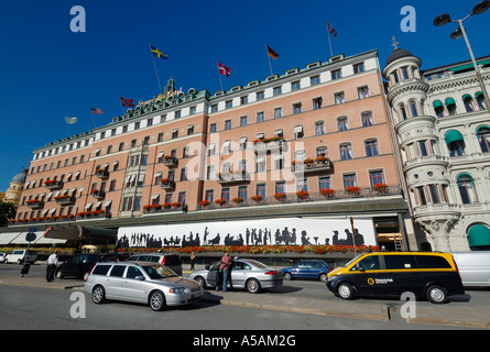 Grand Hôtel is considered the most luxurious hotel in Stockholm, Sweden, and hosts both Nobel Price winners and rockstars Stock Photo