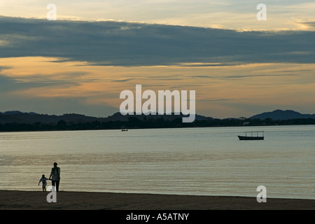 A beautiful scenery at Lake Malawi Africa Stock Photo