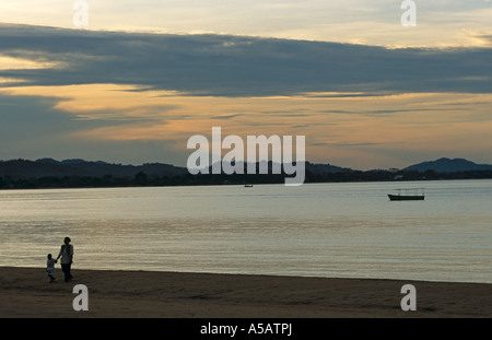 A beautiful scenery at Lake Malawi Africa Stock Photo