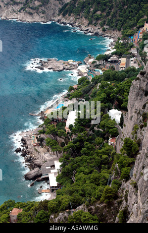 Capri View from Villa San Michele Stock Photo