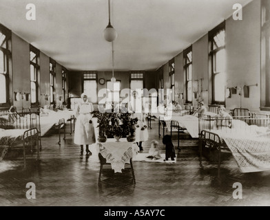 Early 20th century image of Doctor and nursing staff at the Lady ...