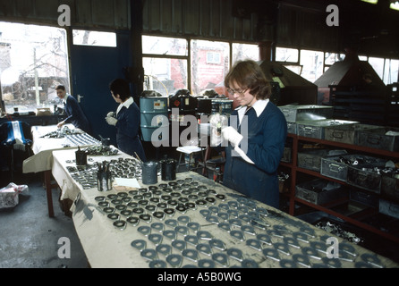 Rubber factory in Sutcliffe Yorkshire England in the 1980's Stock Photo