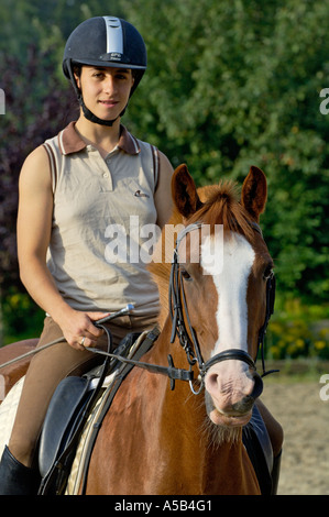 horse riding boots and helmets