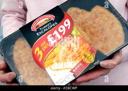 Bernard Matthews turkey escalopes value pack Stock Photo