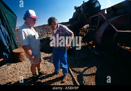 Diamond miners in South Africa Stock Photo