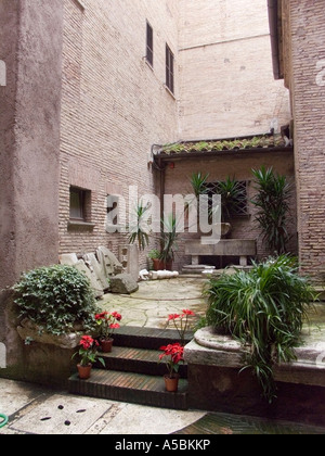 Curch of santa maria degli angeli and basilica in roman baths of the diocletian thermae, rome, italy, europe Stock Photo