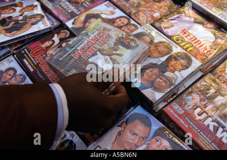 Cd s for sale at Brixton market London Stock Photo