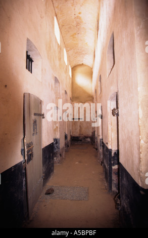 French Guiana Devils Island Papillons prison cells Stock Photo