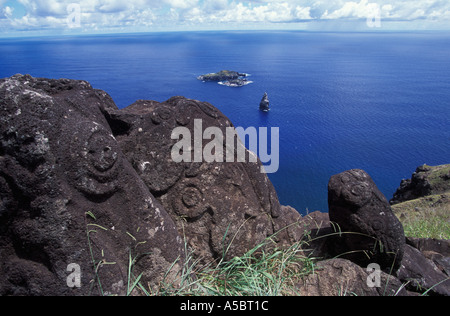 Native Rapa Nui man Easter Island Chile Stock Photo - Alamy