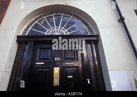 The details on a Georgian door in London Stock Photo