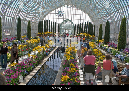 St Paul Minnesota MN USA. The gorgeous Marjorie McNeely Conservatory at Como Park. Stock Photo