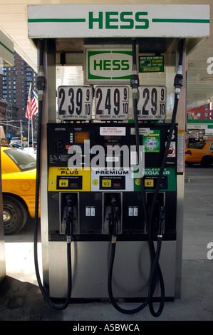 A gas pump at a Hess gasoline station  Stock Photo