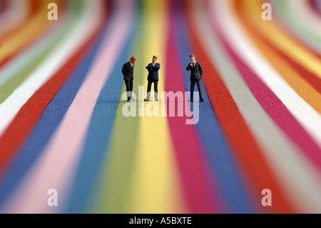 Figurine of business men Stock Photo